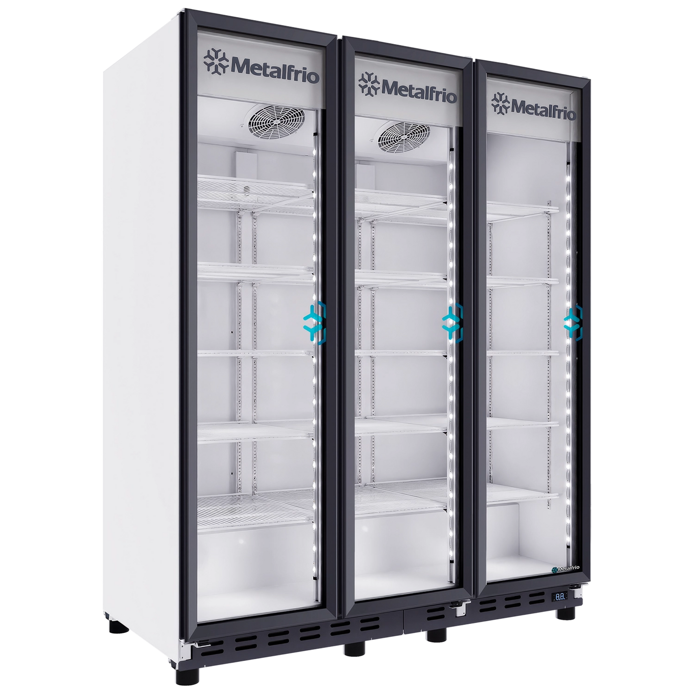 ENFRIADOR VERTICAL FULL GLASS 66 PIES 3 PUERTAS METALFRIO | RB-900-3P |  66 ft³ (1883 L)