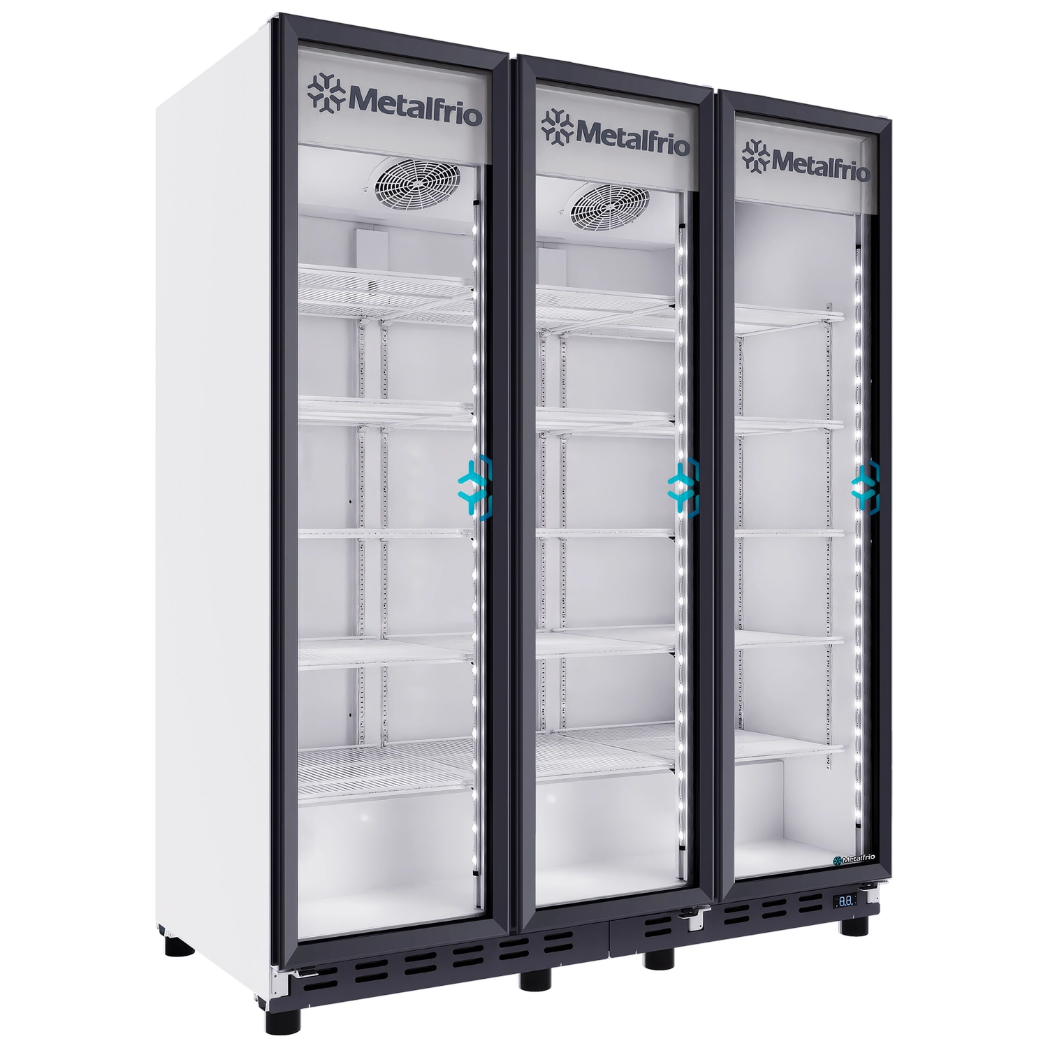 ENFRIADOR VERTICAL FULL GLASS 66 PIES 3 PUERTAS METALFRIO | RB-900-3P |  66 ft³ (1883 L)