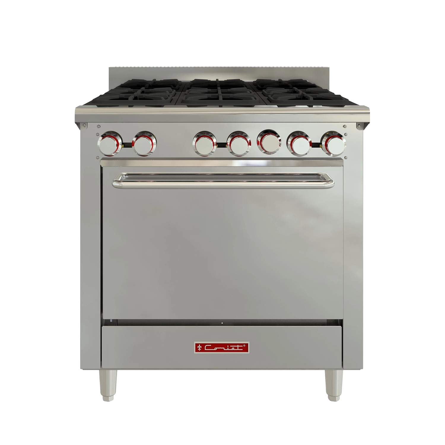ESTUFA INDUSTRIAL CON HORNO CORIAT | EC-6-HG |  6 quemadores