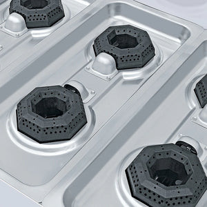 ESTUFA INDUSTRIAL CON HORNO CORIAT | EC-6-HG |  6 quemadores