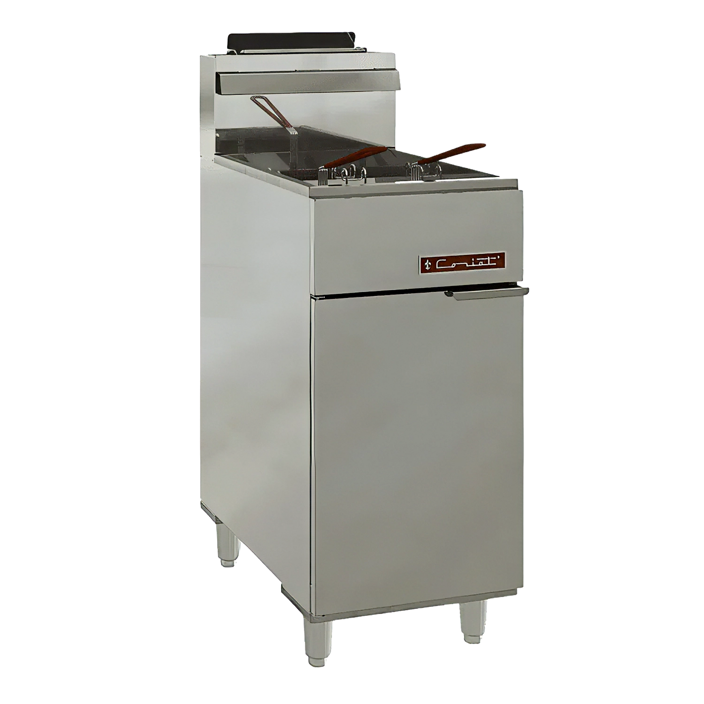 FREIDORA INDUSTRIAL CON 5 QUEMADORES DE 2 CANASTILLAS CORIAT | TURBO-30-5Q HD |  30 L