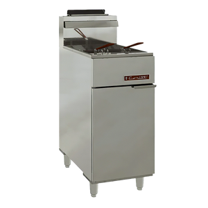 FREIDORA INDUSTRIAL CON 5 QUEMADORES DE 2 CANASTILLAS CORIAT | TURBO-30-5Q HD |  30 L