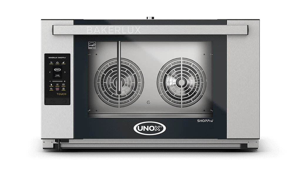 HORNO DE CONVECCIÓN ELÉCTRICO CON HUMEDAD UNOX | XAFR-04FS-ETDV |  4 bandejas (45.7×66 cm)