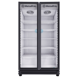 ENFRIADOR VERTICAL FULL GLASS 38 PIES METALFRIO | RB-680-2P |  38.6 ft³ (1091 L)