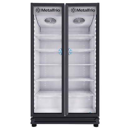 ENFRIADOR VERTICAL FULL GLASS 38 PIES METALFRIO | RB-680-2P |  38.6 ft³ (1091 L)